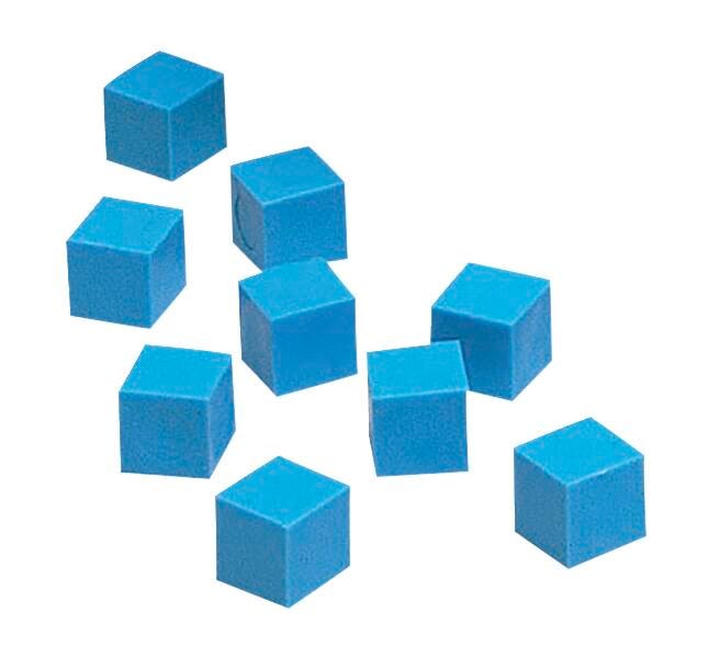Achieve It! Base 10 Components Plastic Units, Blue, Pack of 100, Item Number 2105031
